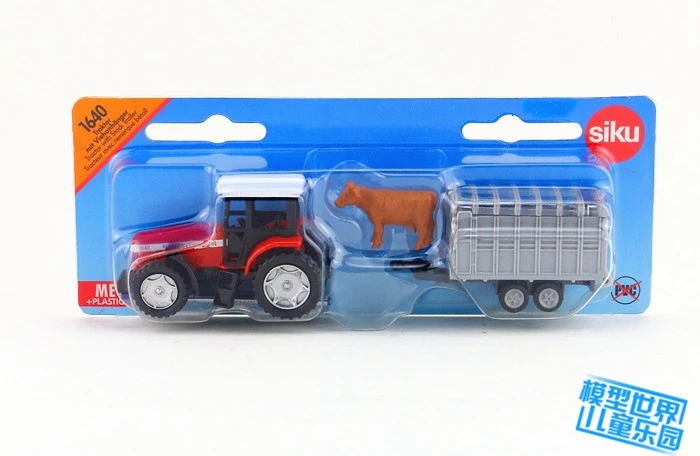 SIKU 1640/DieCast Metal Model/Farm Tractor and livestock/German Toy Car for children's gift/Educational Collection/Small | Игрушки и