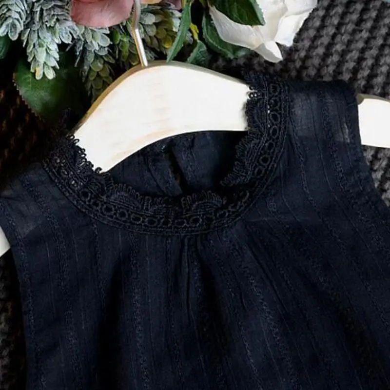 Лето 2017 комплекты одежды для девочек одежда маленьких детей кружевная Женская +