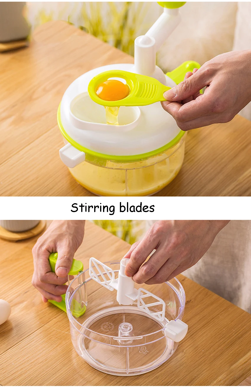 Kitchen Mini Manual Meat Grinder Machine Hand-cranked Garlic Chopping Gadget Vegetable Fruit Twist Shredder Carrot Smash