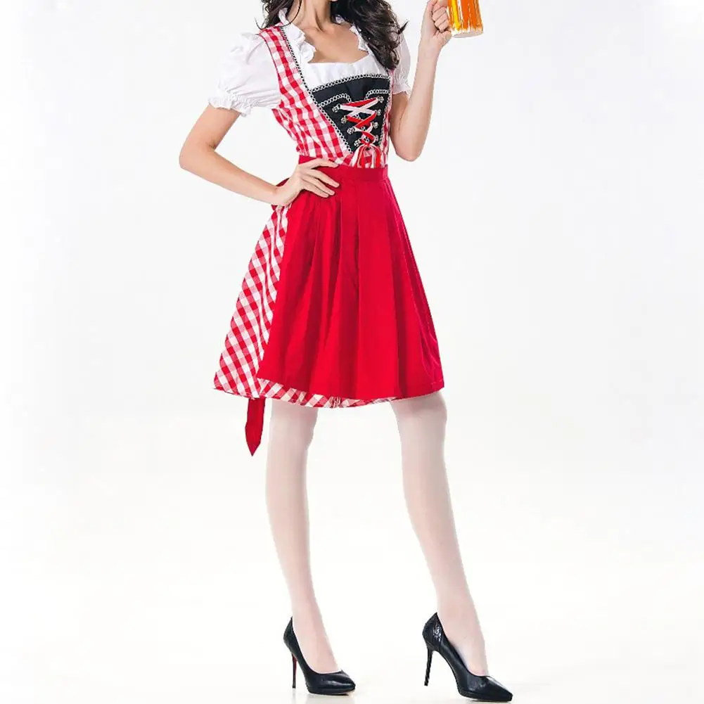 Женский костюм для костюмированной вечеринки Dirndl горничной Октоберфест