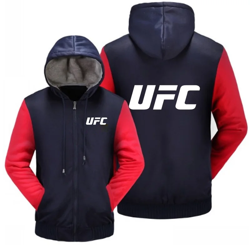 UFC Письмо печати логотип мужская куртка толстовка мужские толстовки теплое