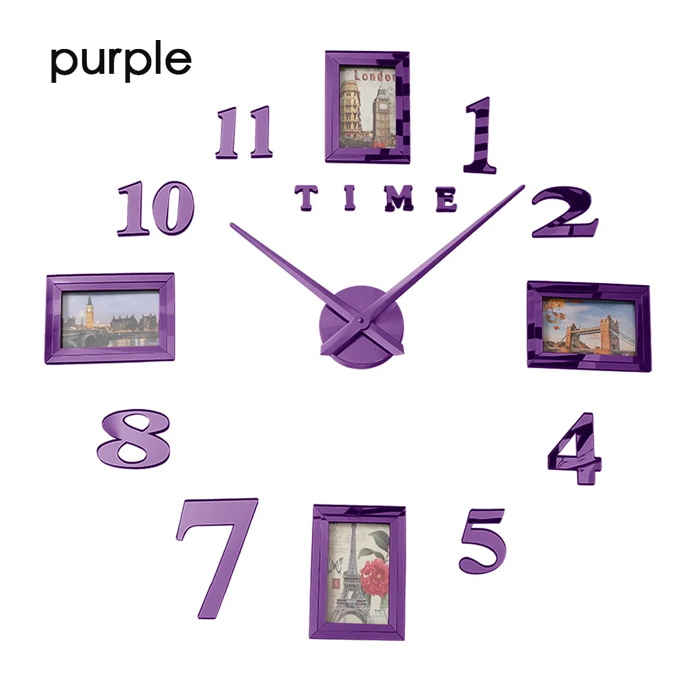 Фоторамка Saat настенные часы Horloge Reloj De Pared Duvar Saati Relogio De Parede Klok современный дизайн настенные часы 3d большие светящиеся