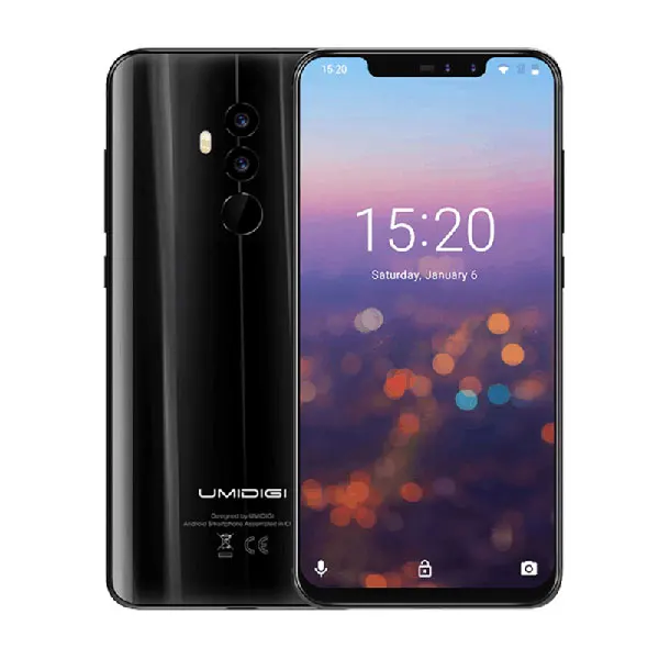 Black Бесплатный Uwatch в подарок UMIDIGI Z2 глобальная версия 6," 6 ГБ 64 Гб FHD+ полный экран Helio P23 Android 8,1 3850 мАч Face ID 4G смартфон - Цвет: Black