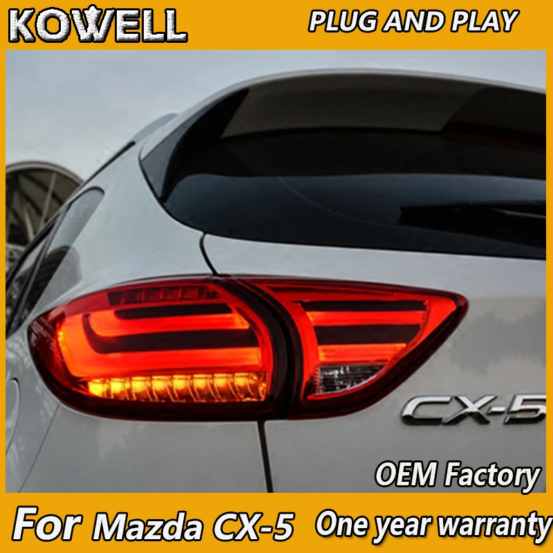 

KOWELL Car Styling for Mazda CX-5 CX5 2013 3014 Tail light LED Taillight LED DRL Brake Park Signal Turn light Stop Lamp Guide