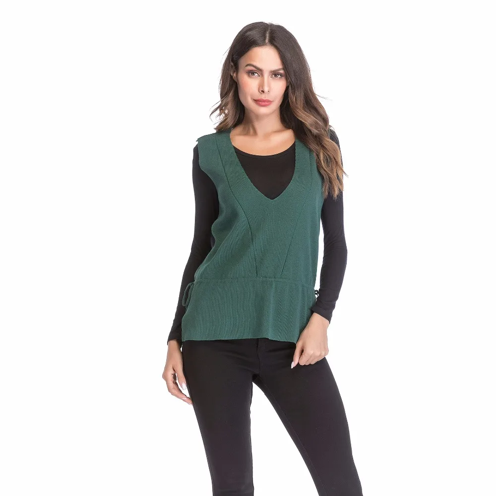 YYFS 2019 Новый Повседневный брендовый жилет женский Модный Узкий безрукавка |