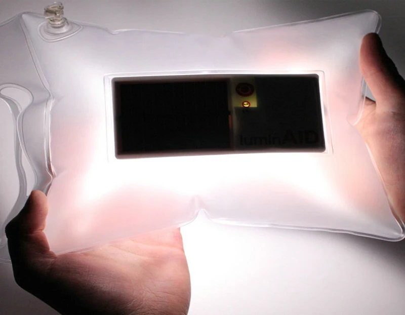 Надувной светодиодный фонарь на солнечной батарее аварийное освещение