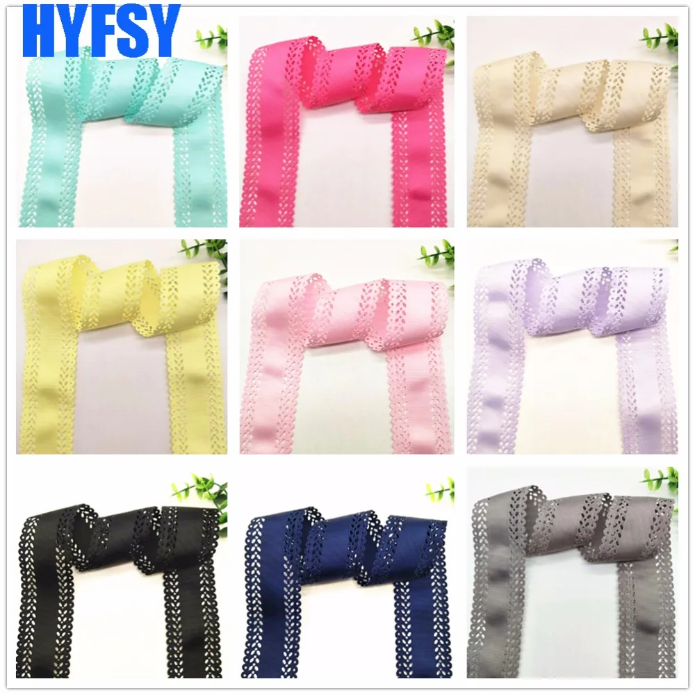 Hyfsy 10064 45 мм кружевная лента 10 ярдов DIY материалы ручной работы подарочная упаковка полое кружевное платье аксессуары корсажная лента однотонная