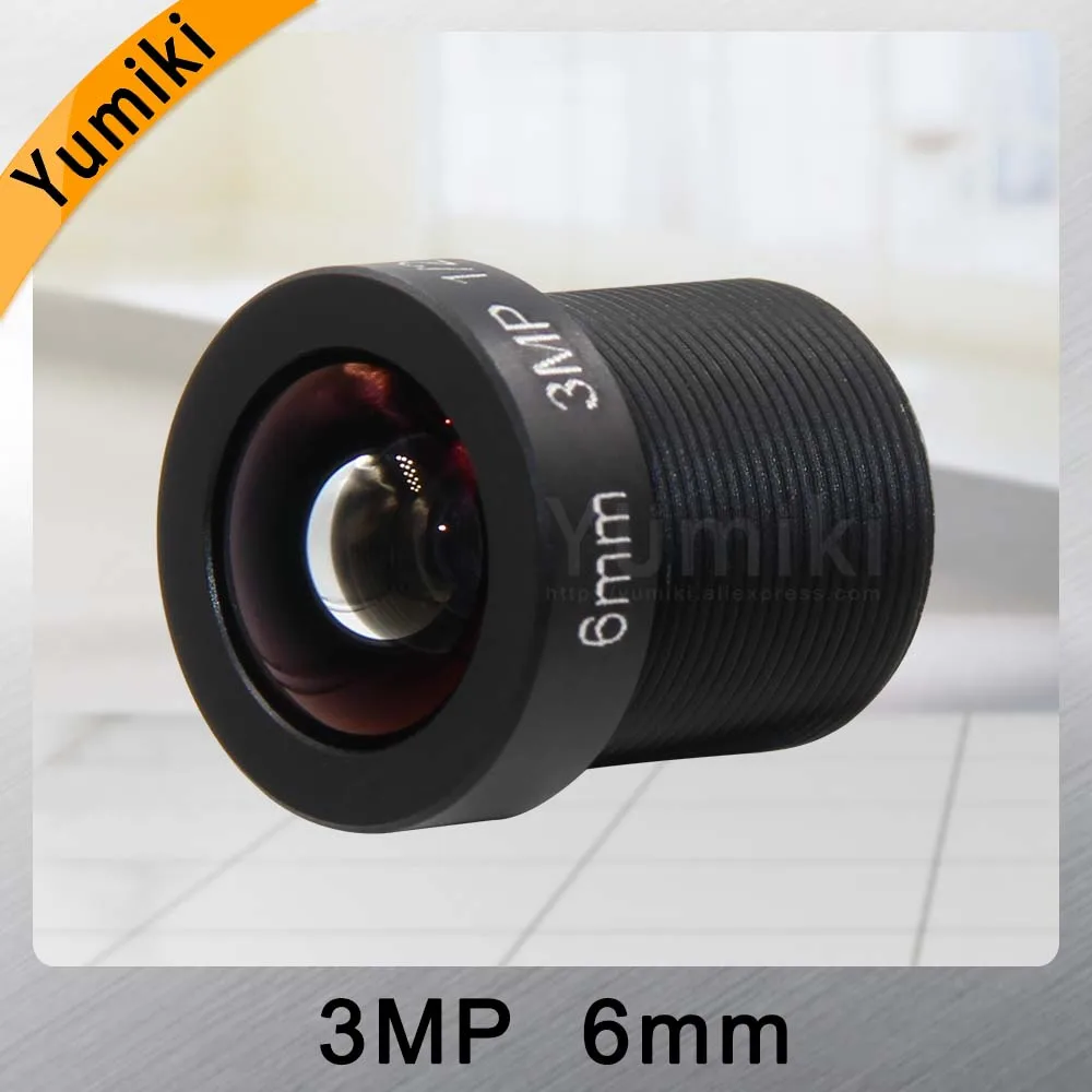 Yumiki 3 0 Megpixel M12 MTV 6 мм 3MP HD CCTV объектив камеры ИК безопасности фиксированный
