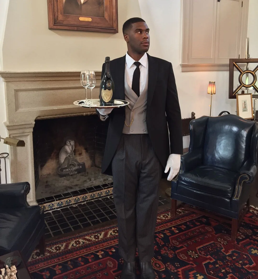 

Black 3Pcs Tuxedos Wedding Men's Suits Custom made morning suit man jacket pants vest