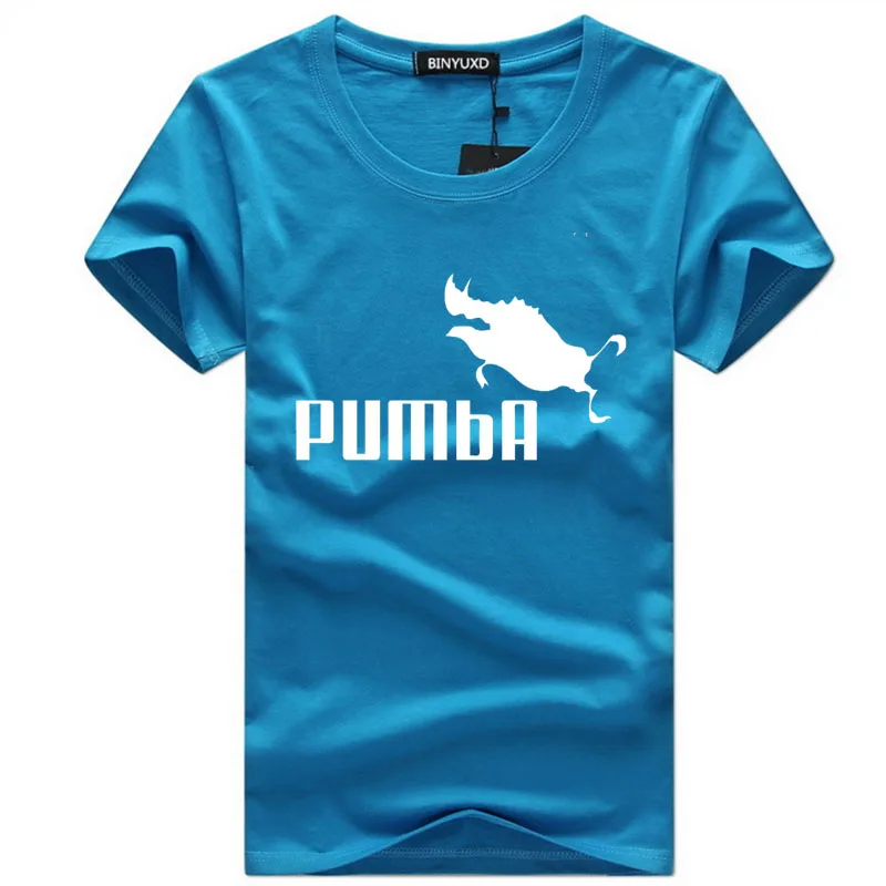 2019 funny tee cute t shirts homme Pumba men short sleeves cotton tops cool shirt summer jersey costume Fashion t-shirt | Мужская одежда