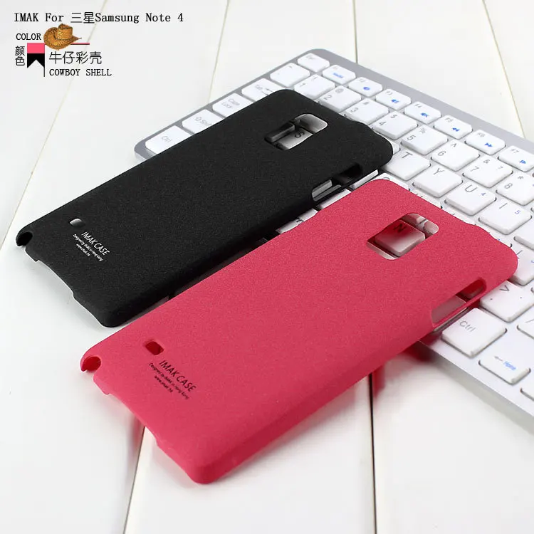 Genuine IMAK Cowboy Series Anti-shocking Hard Case For Samsung GALAXY Note 4 N9100 With Screen Protector Free shipping |
