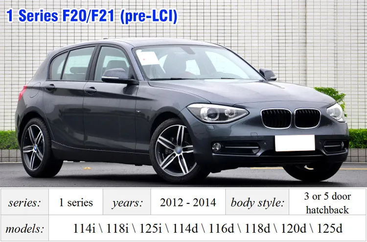 F20 3D стиль спойлер на крыше для BMW 1 серии 2012 2013 2014 F21 3-дверный хэтчбек 118i 120i 125i 135i 116d