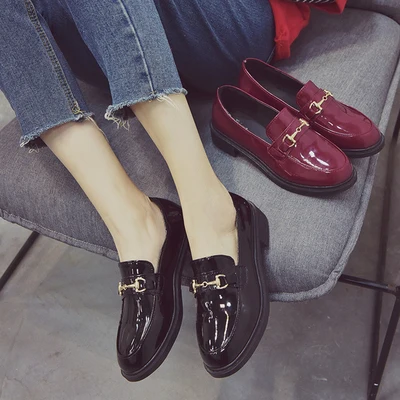 Новинка 2019 Корейская версия женские туфли мэри джейн в стиле ретро модные из