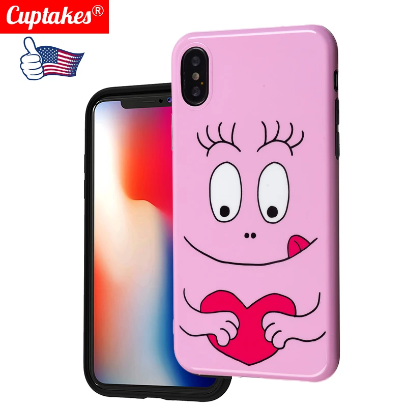 Роскошный брендовый IMD Мягкий силиконовый чехол для Apple iPhone X 10 XS Max XR 7 Plus 8 милый 6S 6