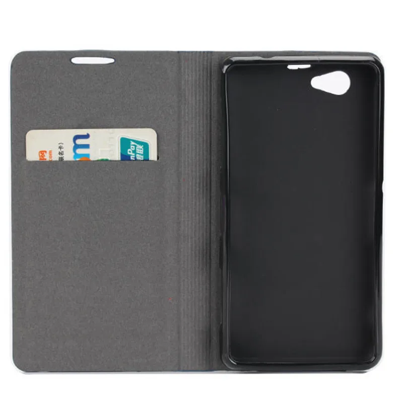 Модный выразительный Чехол-бумажник из искусственной кожи для Sony Xperia Z1 Compact D5503