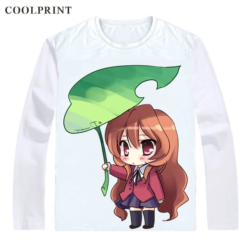 Мое Аниме Toradora! Футболки рубашки с длинным рукавом в разных стилях топ тигром