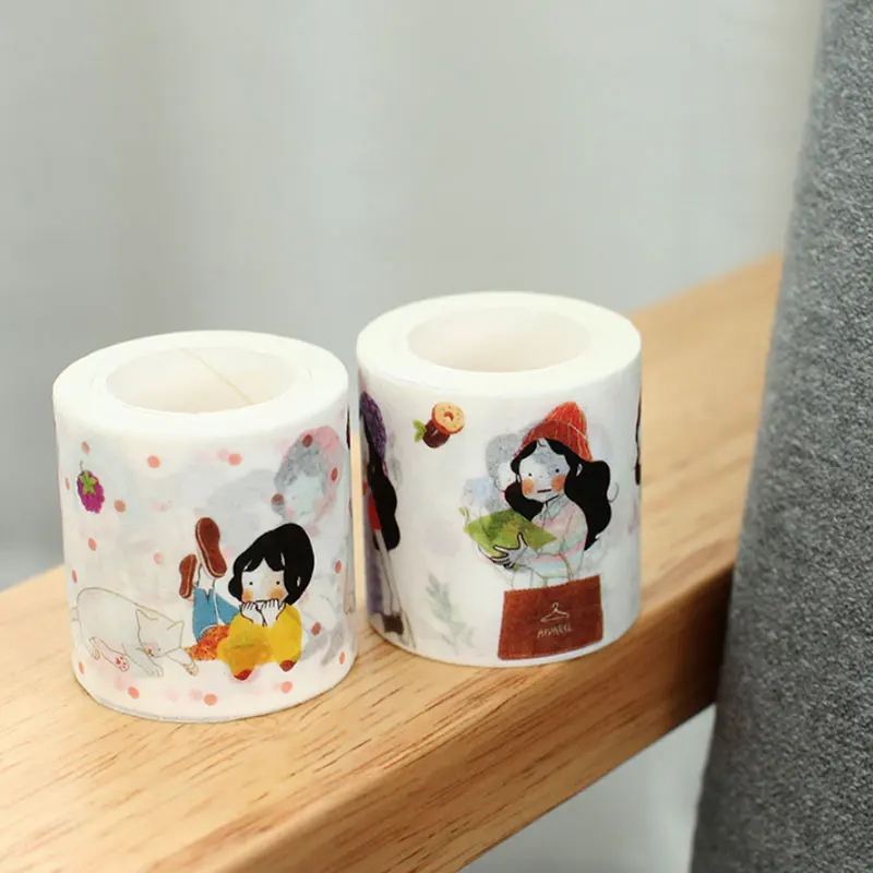 1 шт. милые девушки серии 5-4 см Kawaii васи ленты детей как DIY Дневник украшения
