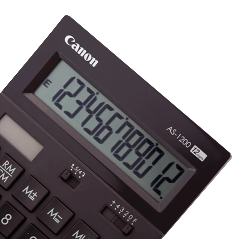 1 шт. Canon AS-1200 подлинный калькулятор классический изогнутый дизайн большой двойной мощности модели