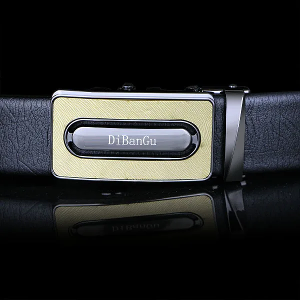 DK-910-YW Цена, модные мужские ремни, автоматическая пряжка, Воловья кожа, натуральная кожа, ремень, ремни для мужчин, мужской роскошный ремень с храповым механизмом - Цвет: DK-910-YW