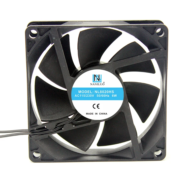 

Мотор вентилятора NANILUO NL8020HS, 80*80*20 мм, 80 мм, ac 110 В, 115 в, 220 В, 230 В, 50/60 Гц, 6 Вт, 3000 об/мин