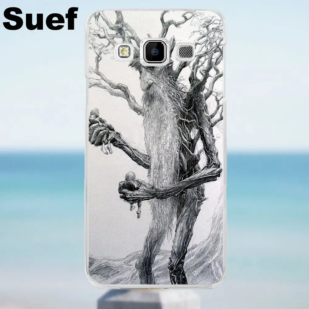 Suef Властелин колец дерево для Galaxy Alpha Core Prime Note 2 3 4 5 S3 S4 S5 S6 S7 S8 mini edge Plus TPU