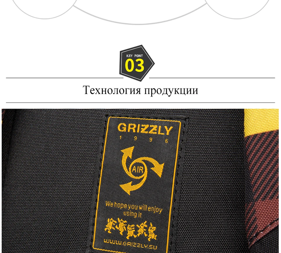 GRIZZLY, новинка, модный мужской рюкзак для ноутбука, для подростков, для мальчиков, многофункциональный, Mochila, водонепроницаемый, школьные сумки, большая емкость, дорожная сумка