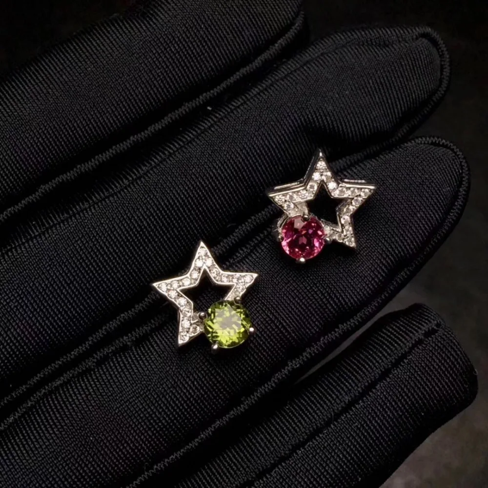 Женские серьги-гвоздики в виде звезды серебро 925 пробы | Украшения и аксессуары