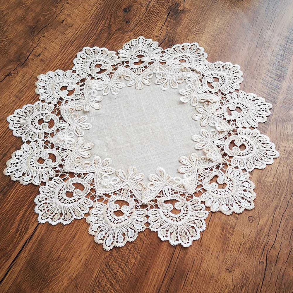 Круглая кухня Современная скатерть в японском стиле ткань покрытие кружева