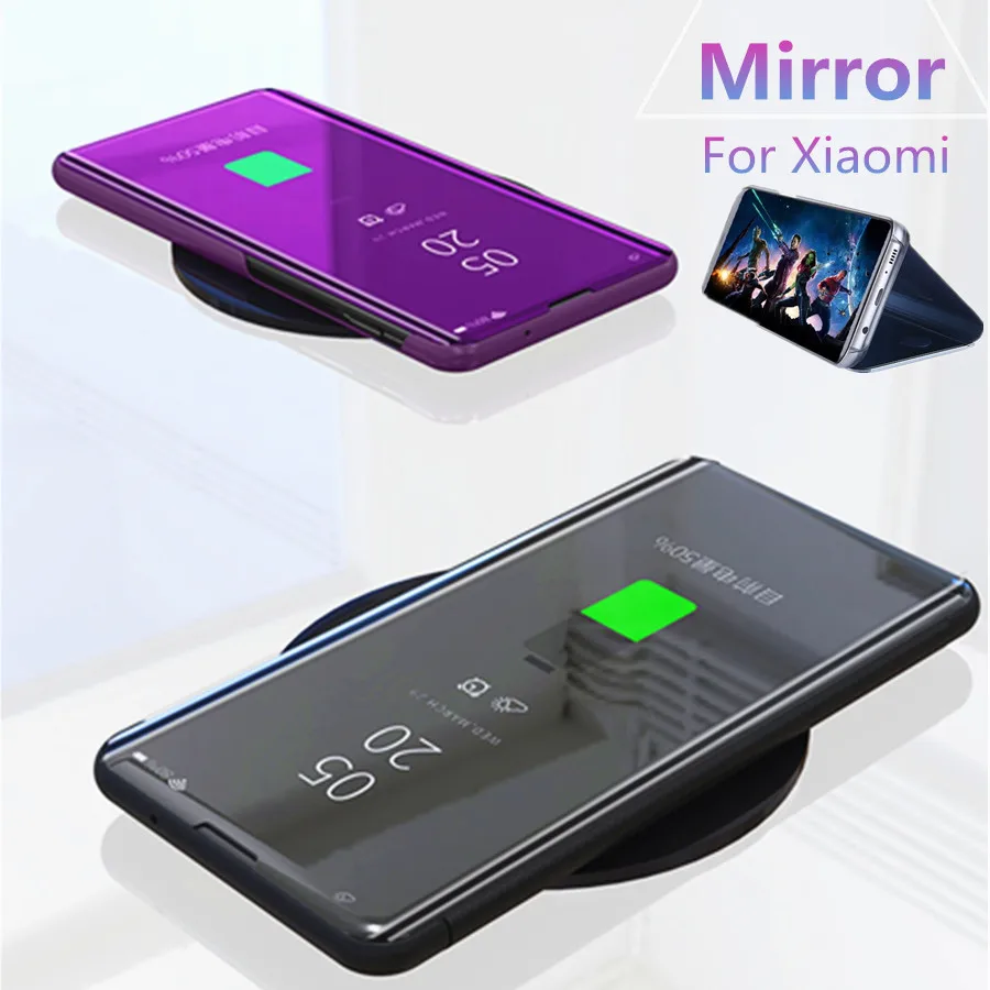Роскошное умное зеркало флип-кейс для Xiaomi Mi9 Mi 9 SE Mi8 8 Lite 6 5X 6X A1 A2 Mix 2 3 Note Poco F1 |