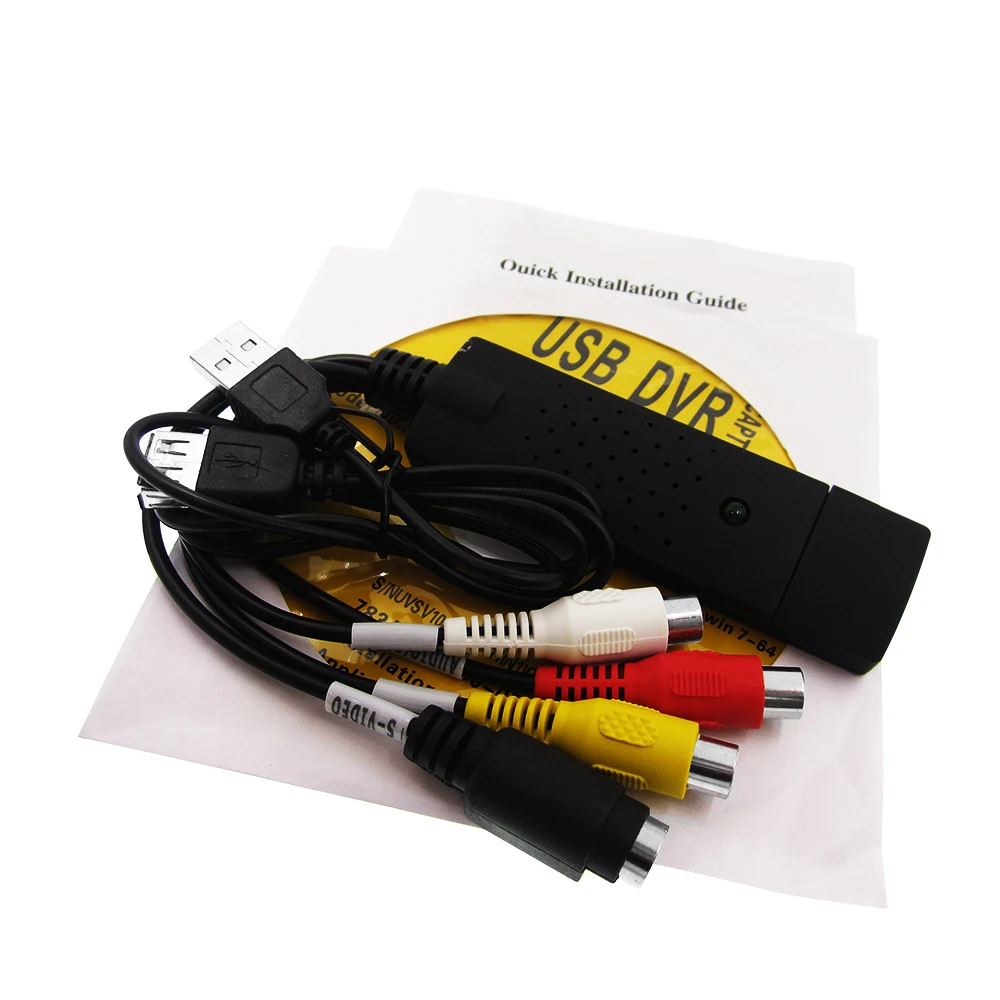 

HAILANGNIAO USB 2.0 video card capture grabber Adapter of chipset STK1160 for TV VHS DVD to usb converter support Windows