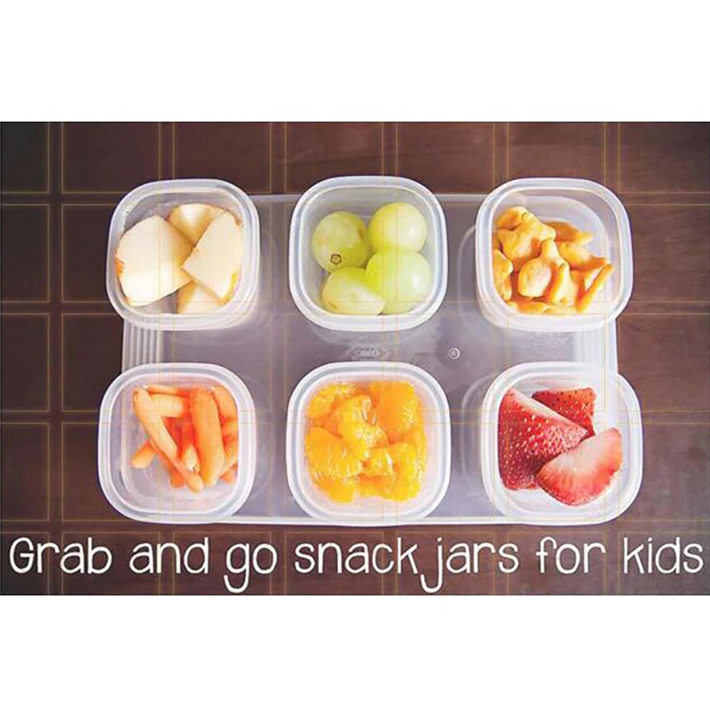 Портативный контейнер для хранения еды детей 6 шт. герметичный сухого молока