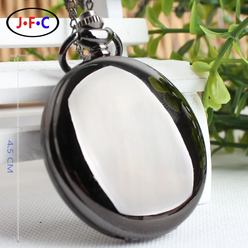 Кварцевые карманные часы подлинные Корейской моды ретро гладкий с классический