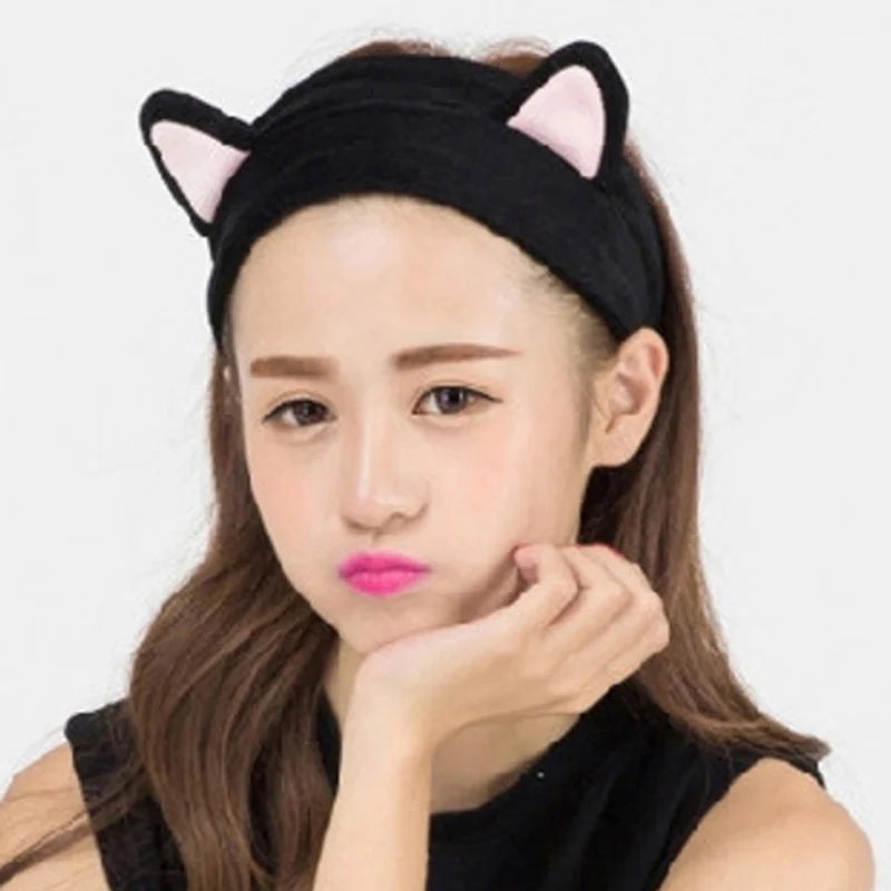 

Hair band Cat ears Head band Turban Girls Head band Make up Bath Hair Accessories