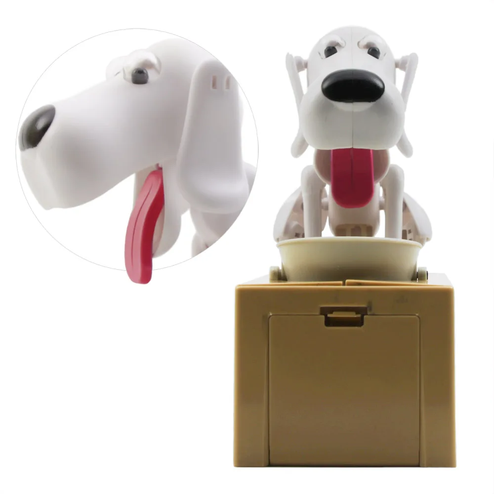Жадный Роботизированный собачий банк Choken Bako Puppy Money Box голодна собака монета банк автоматический копилка для экономии денег для любителей собак коробка для денег подарок