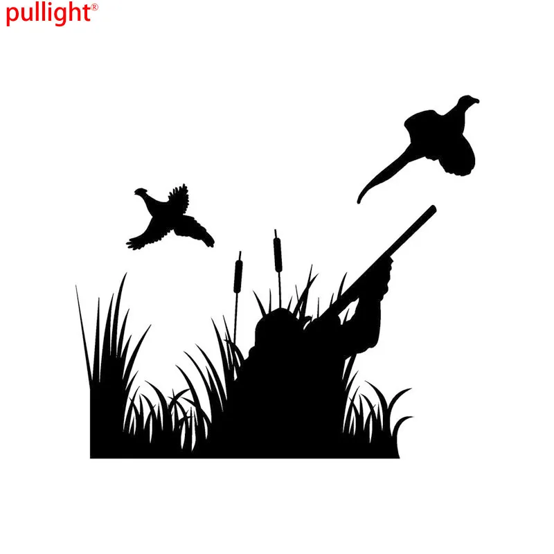 

13*12CM Personalized Hunter Hunting Pheasant Car Decals Vinyl Motorcycle SUVs Bumper Car Window Car Stickers
