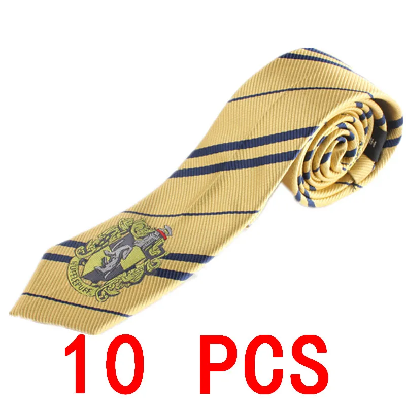 10 PCS Badge tie 10 шт/партия Гермиона шляпы галстук перчатки носки Гриффиндор Слизерин Hufflepuff Кепка Когтевран косплей костюм мужчины женщины шарф для мальчика, девочки - Цвет: 10 PCS Badge tie