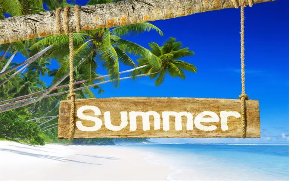 3d фотообои на заказ настенная роспись в гостиную лето пляж Коко дерево живопись