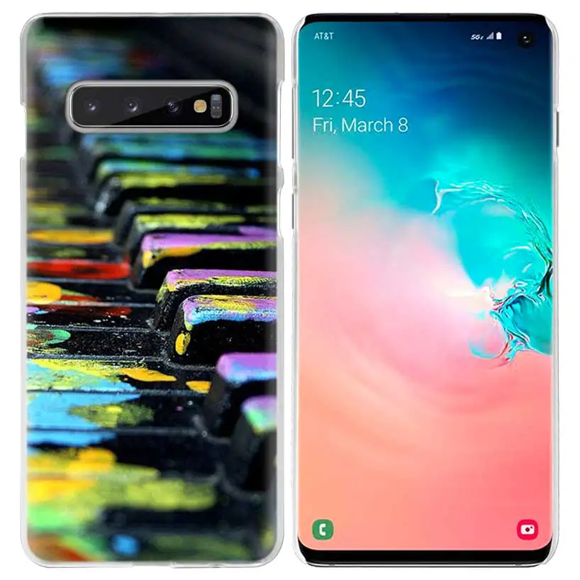 06 С надписью «I Love Пианино музыкальный чехол для samsung Galaxy S10 5G S10e S9 S8 M30 M20 M10 J4 J6 плюс J8 Note 8 9 прозрачный жесткий чехол для телефона pc - Цвет: 06