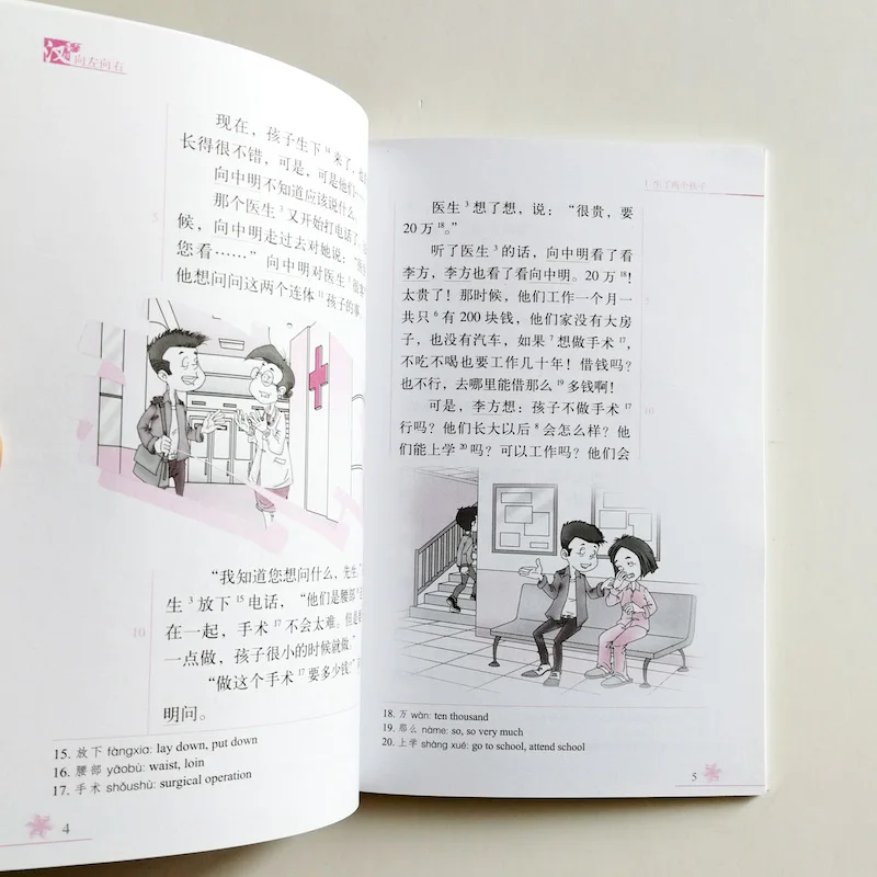 Левый и правый: Соединенные братья китайские книги для чтения Китайский Бриз