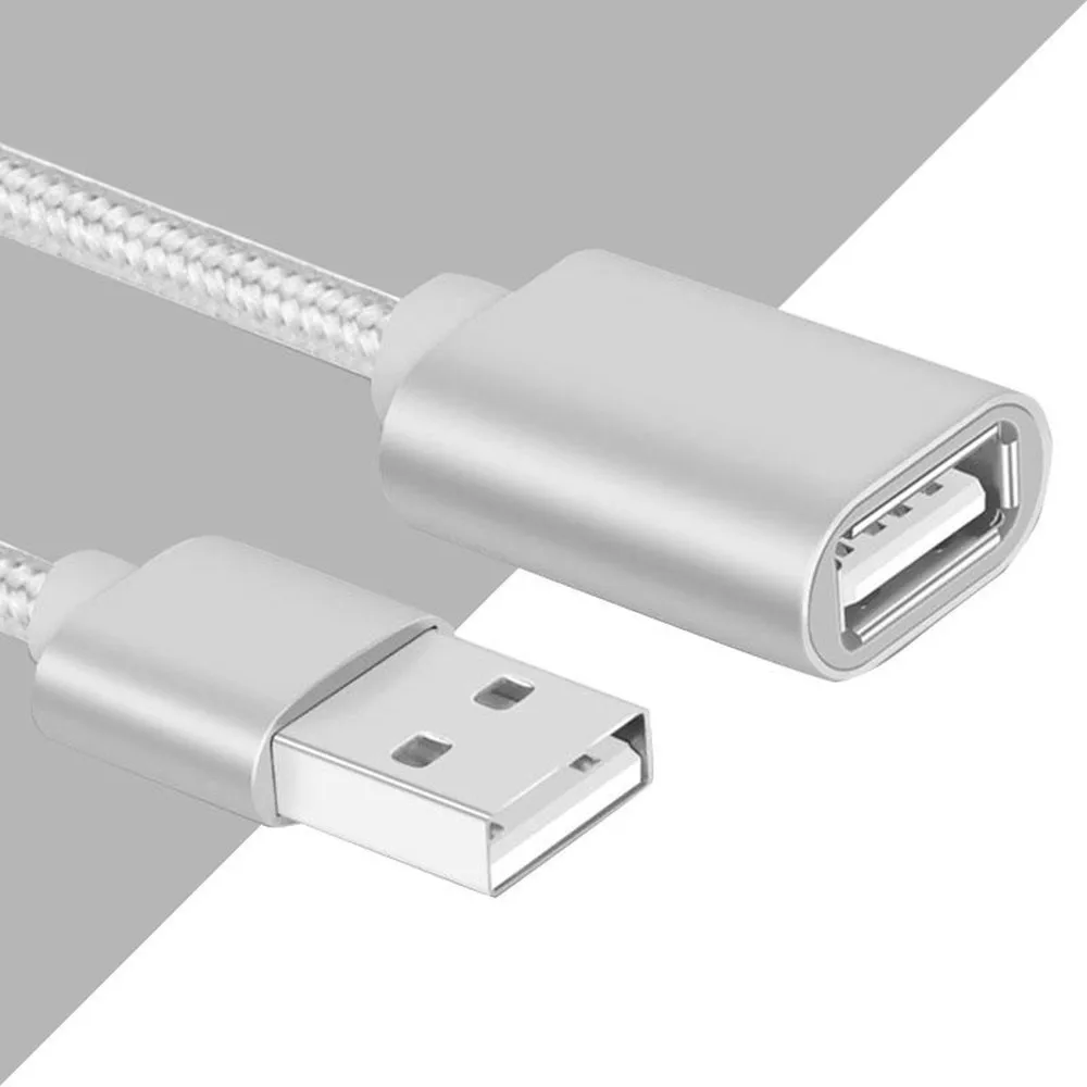 USB 2,0 кабель-удлинитель папа-мама 0,5 м 1 м 2 м 3 м соединительная линия для ПК ноутбук U диск мышь USB удлинитель