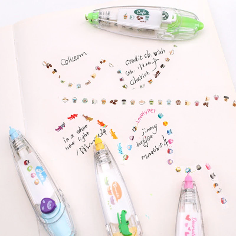New arrival kawaii lace correction tape cute plastic+ core animals pattern as gifts to children for studying | Канцтовары для офиса