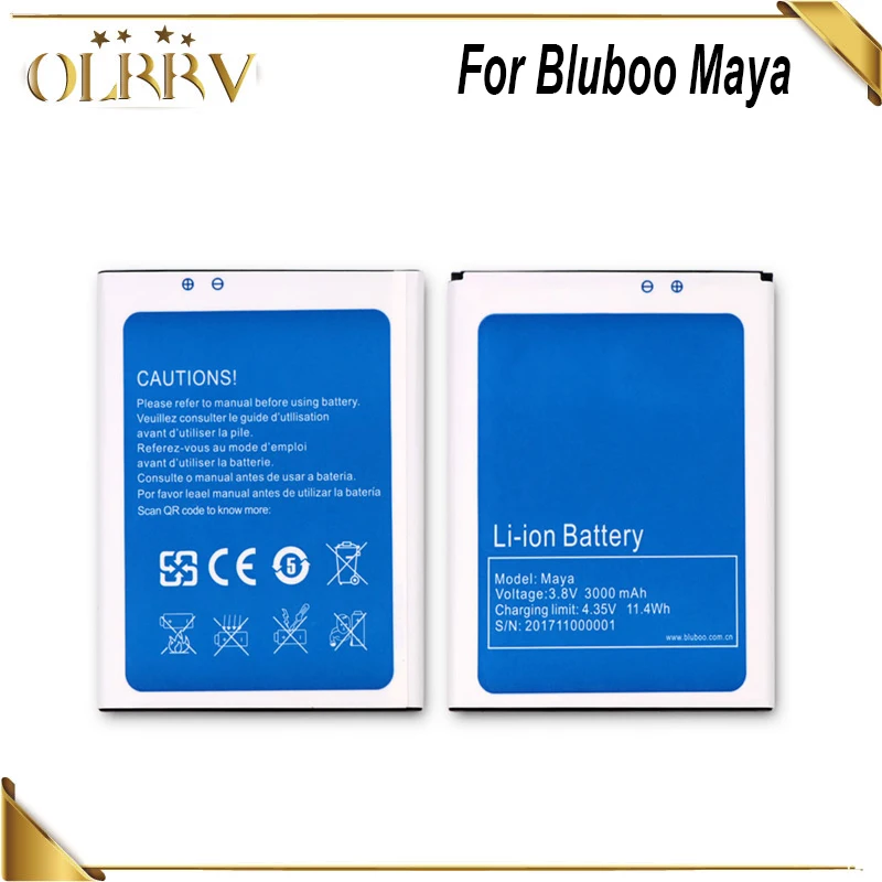 

OLRRV For Bluboo Maya 3000mAh Replace Parts Battery for Bluboo Maya High Quality mobile phone Battery