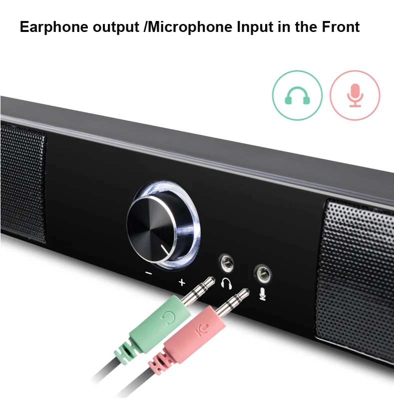 SUNNYLINK HIFI USB динамик 10 Вт для компьютера звуковая панель встроенный сабвуфер