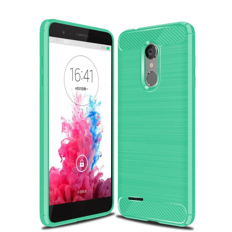 Чехол QAZ Maggie для LG LV3 2018 силиконовый мягкий ТПУ матовый чехол из углеродного