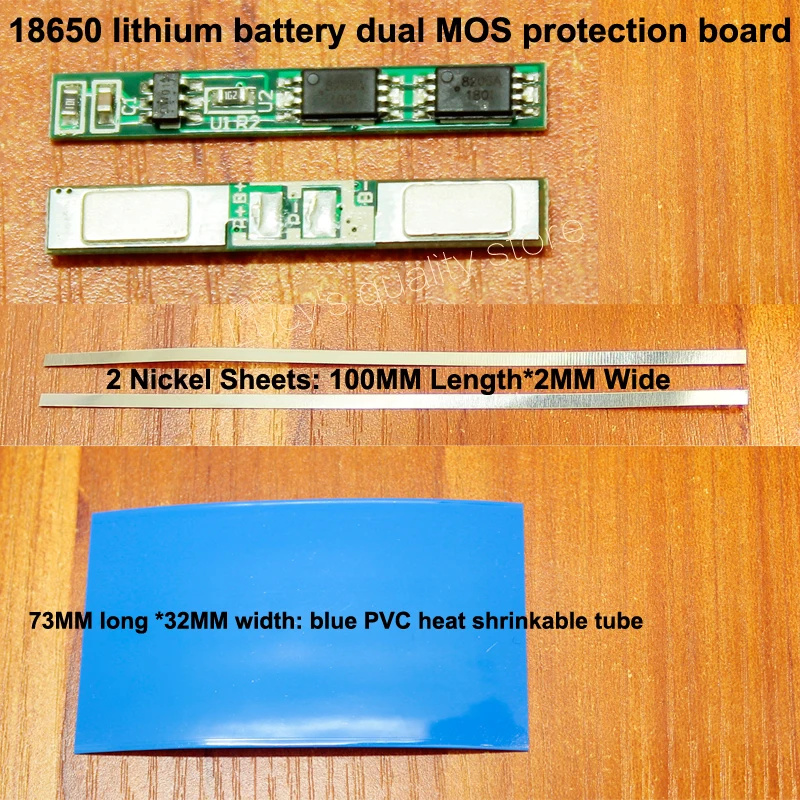 10 компл./лот 18650 литиевая батарея двойная защита MOS доска 3 7 V Аккумулятор для