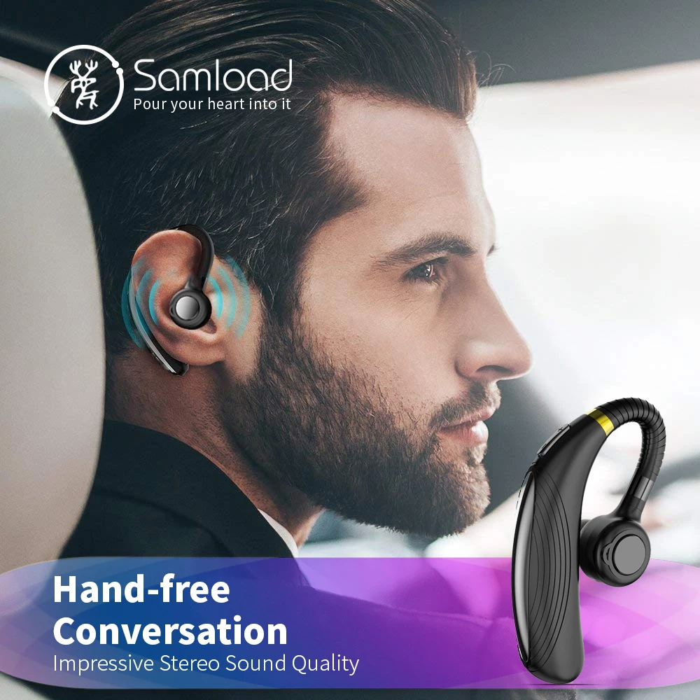 Samload Bluetooth 4,1 деловые наушники Супер длительным временем ожидания динамик вкладыши Гарнитура Hands free для iPhone 7 Xiaomi samsung