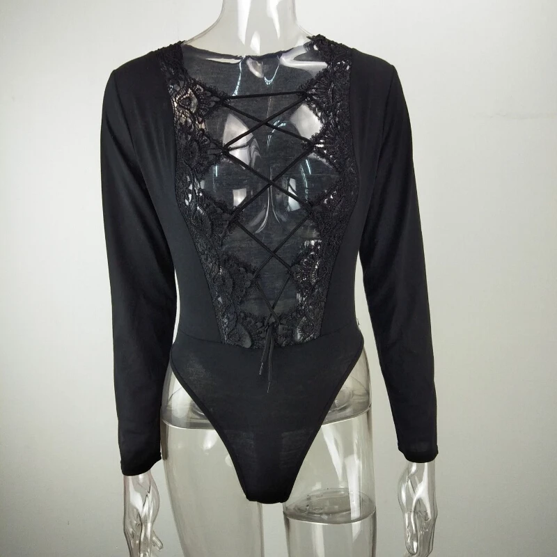 Сексуальное облегающее боди для женщин с глубоким v образным вырезом трико топ