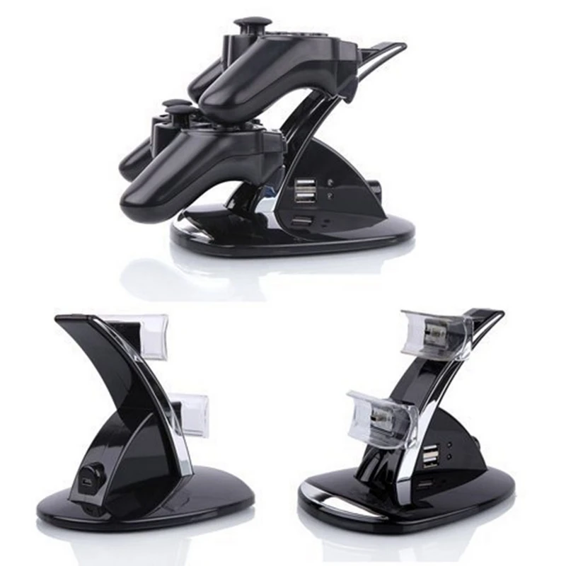 Светодиодная док станция с двойным контроллером зарядная для Playstation PS3|ps3 charger