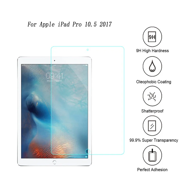 Взрывозащищенный экран для iPad Pro 10 5 &quot2017 9H планшет против царапин Закаленное