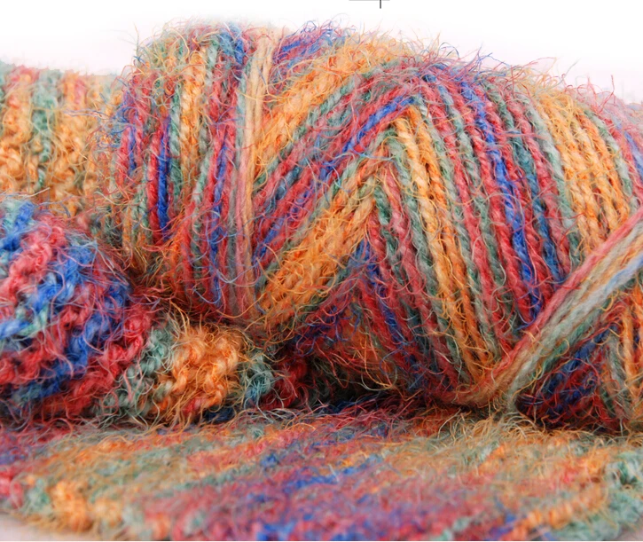 5 шариков * 75 г хвост Феникса ворс нить шерсть пряжа для вязания и крючком ручного